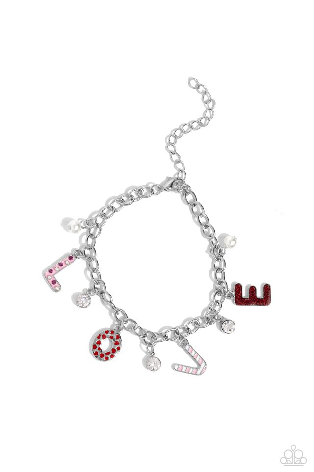 Paparazzi Lovestruck Set - Earrings and Bracelet Red