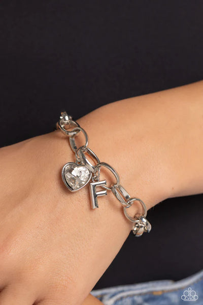 Paparazzi Guess Now Its INITIAL - White