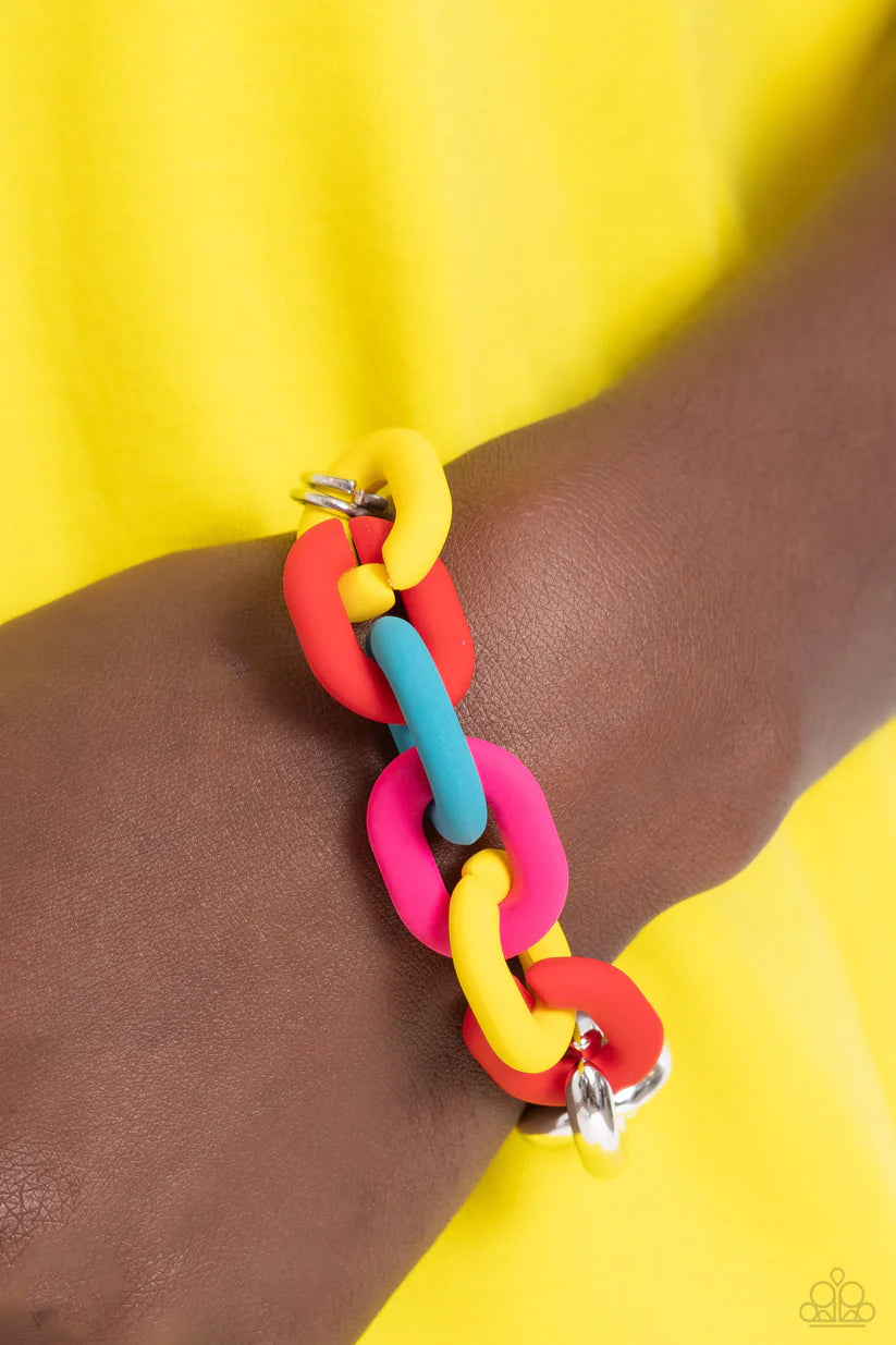 Paparazzi Contrasting Couture Set ~ Red