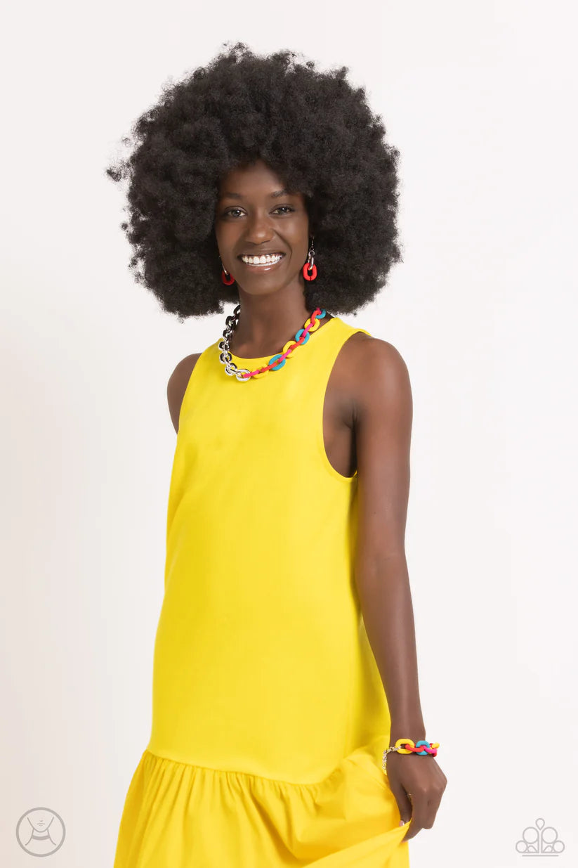 Paparazzi Contrasting Couture Set ~ Red