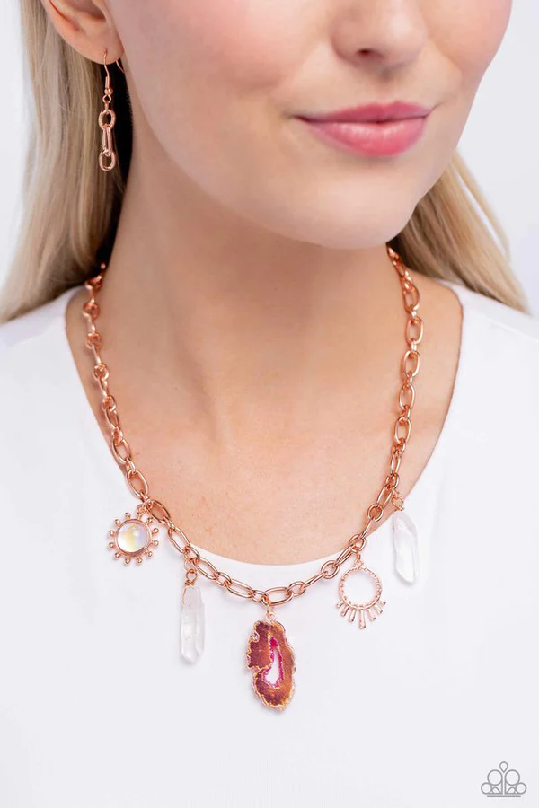 Paparazzi Geode Glam - Copper